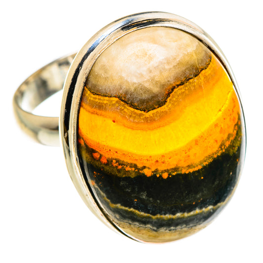 Bumble Bee Jasper Rings handcrafted by Ana Silver Co - RING85067
