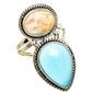 Chalcedony, Labradorite Rings handcrafted by Ana Silver Co - RING85068