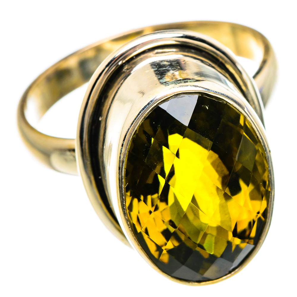 Olive Quartz Rings handcrafted by Ana Silver Co - RING85087