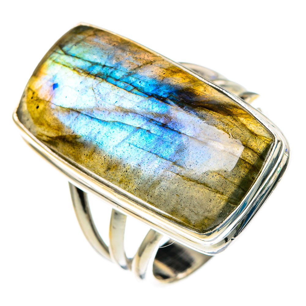 Labradorite Rings handcrafted by Ana Silver Co - RING85091