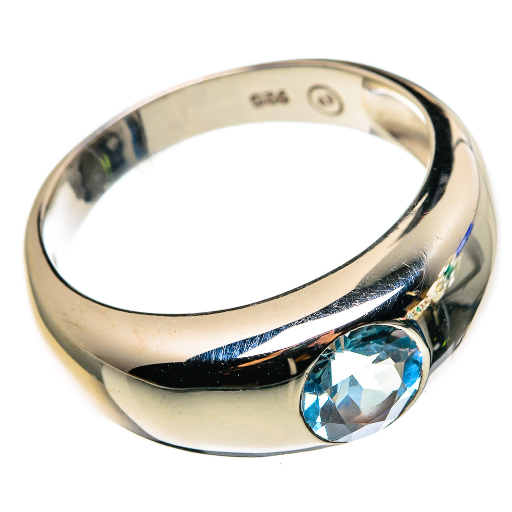 Blue Topaz Rings handcrafted by Ana Silver Co - RING85093