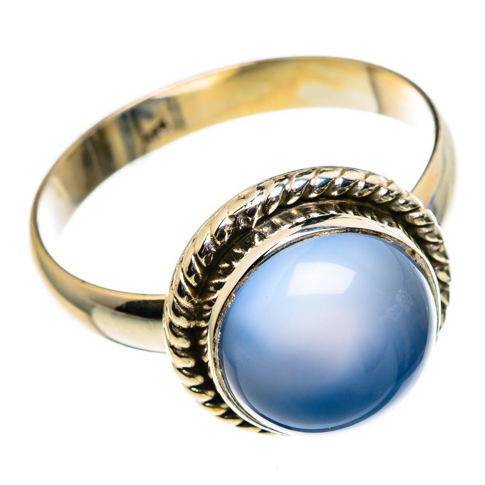 Aqua Chalcedony Rings handcrafted by Ana Silver Co - RING85094
