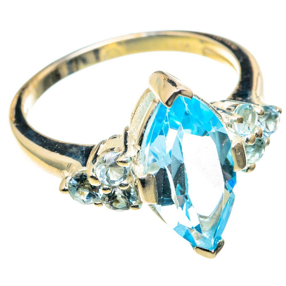 Blue Topaz Rings handcrafted by Ana Silver Co - RING85095
