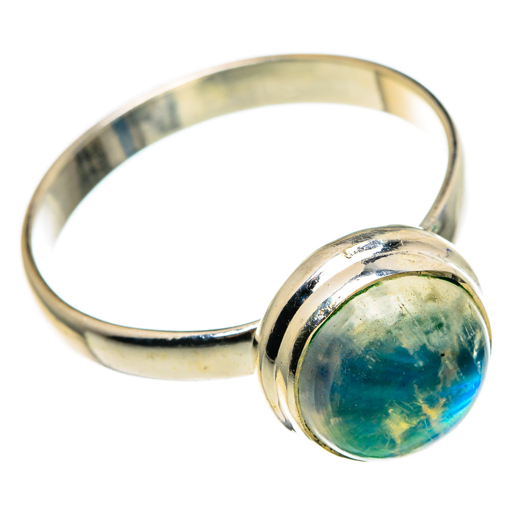 Green Moonstone Rings handcrafted by Ana Silver Co - RING85097
