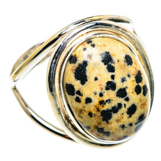 Dalmatian Jasper Rings handcrafted by Ana Silver Co - RING85101 - Photo 2