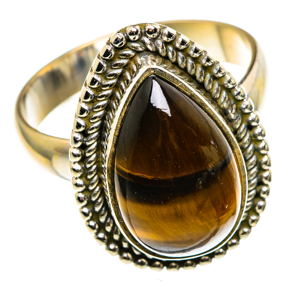 Tiger Eye Rings handcrafted by Ana Silver Co - RING85105