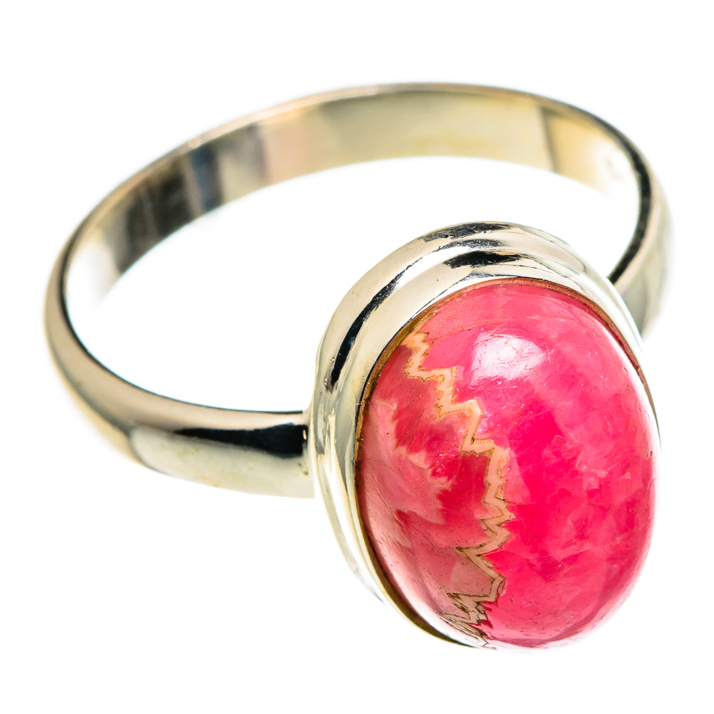 Rhodochrosite Rings handcrafted by Ana Silver Co - RING85110 - Photo 2
