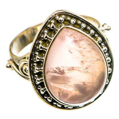 Rose Quartz Rings handcrafted by Ana Silver Co - RING85111
