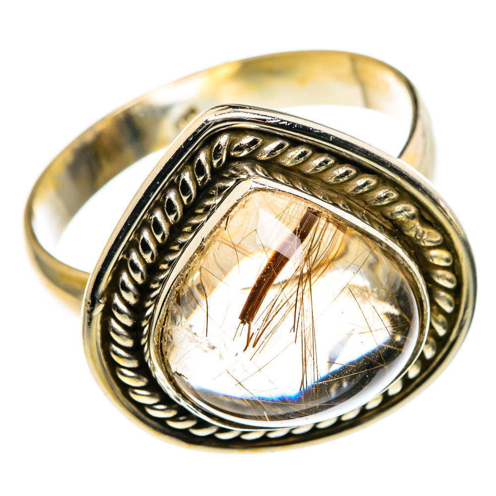Rutilated Quartz Rings handcrafted by Ana Silver Co - RING85121