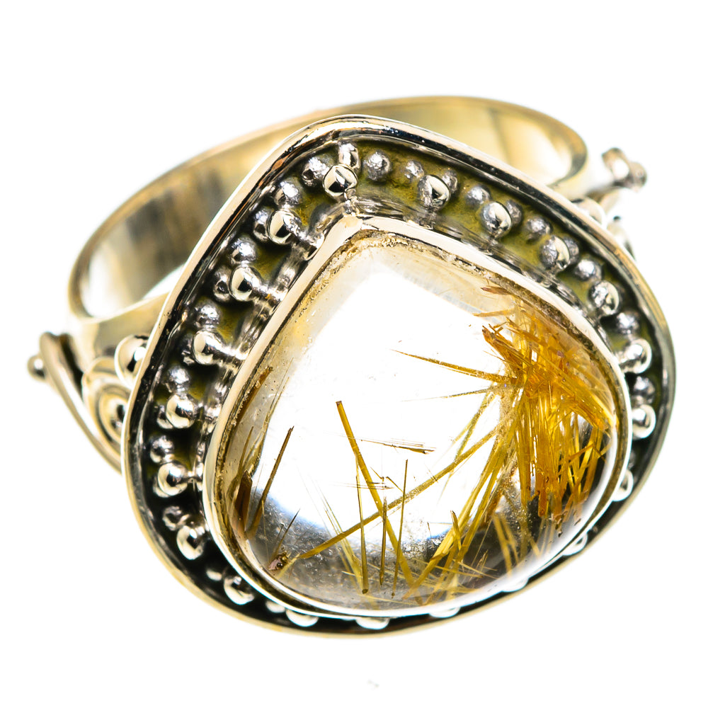Rutilated Quartz Rings handcrafted by Ana Silver Co - RING85122