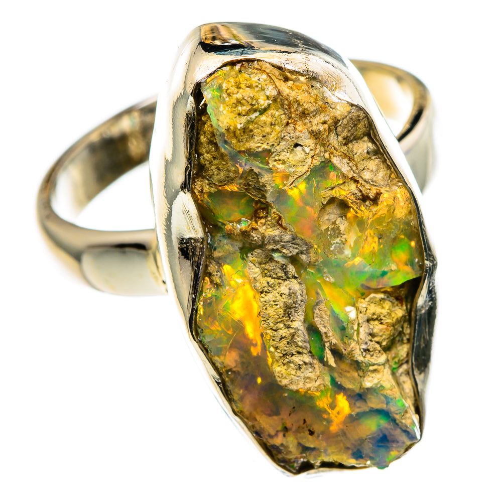 Ethiopian Opal Rings handcrafted by Ana Silver Co - RING85134