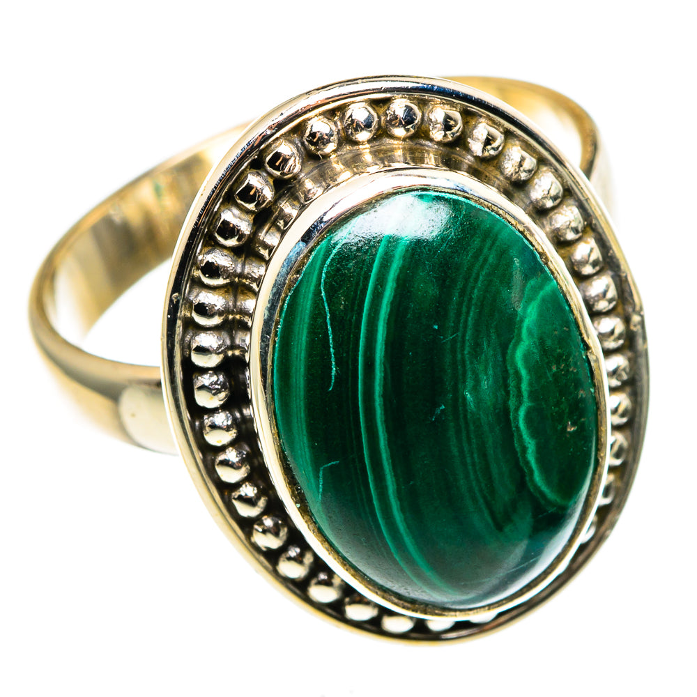 Malachite Rings handcrafted by Ana Silver Co - RING85148