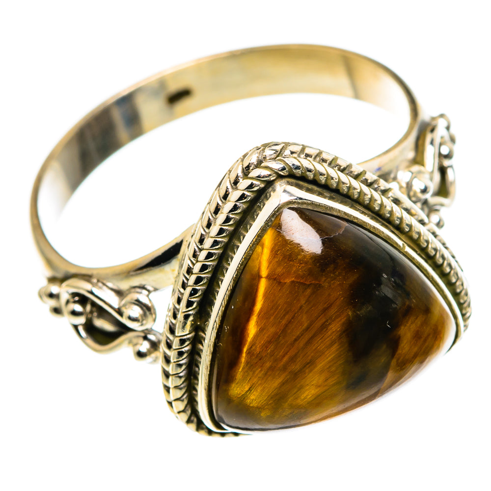 Tiger Eye Rings handcrafted by Ana Silver Co - RING85153