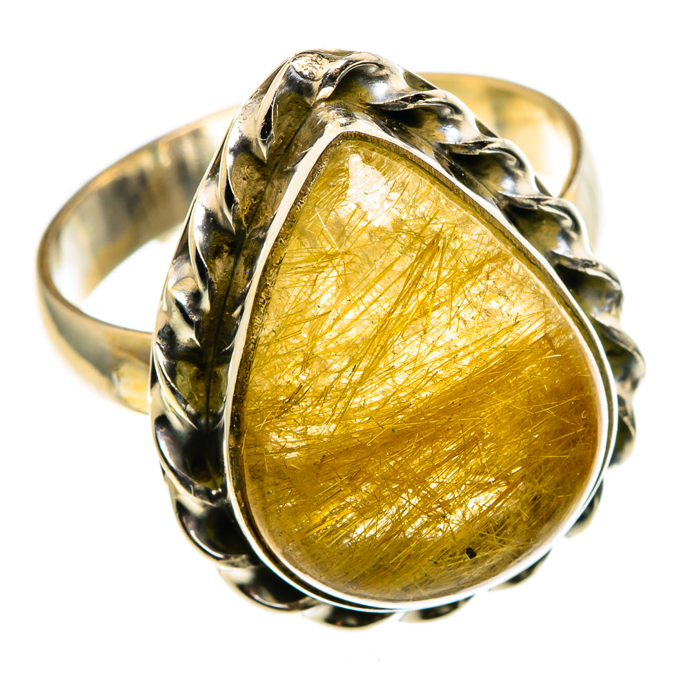 Rutilated Quartz Rings handcrafted by Ana Silver Co - RING85169