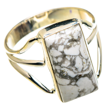 Howlite Rings handcrafted by Ana Silver Co - RING85176