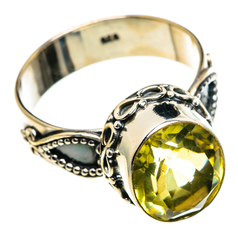 Lemon Quartz Rings handcrafted by Ana Silver Co - RING85184