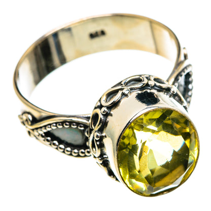 Lemon Quartz Rings handcrafted by Ana Silver Co - RING85184