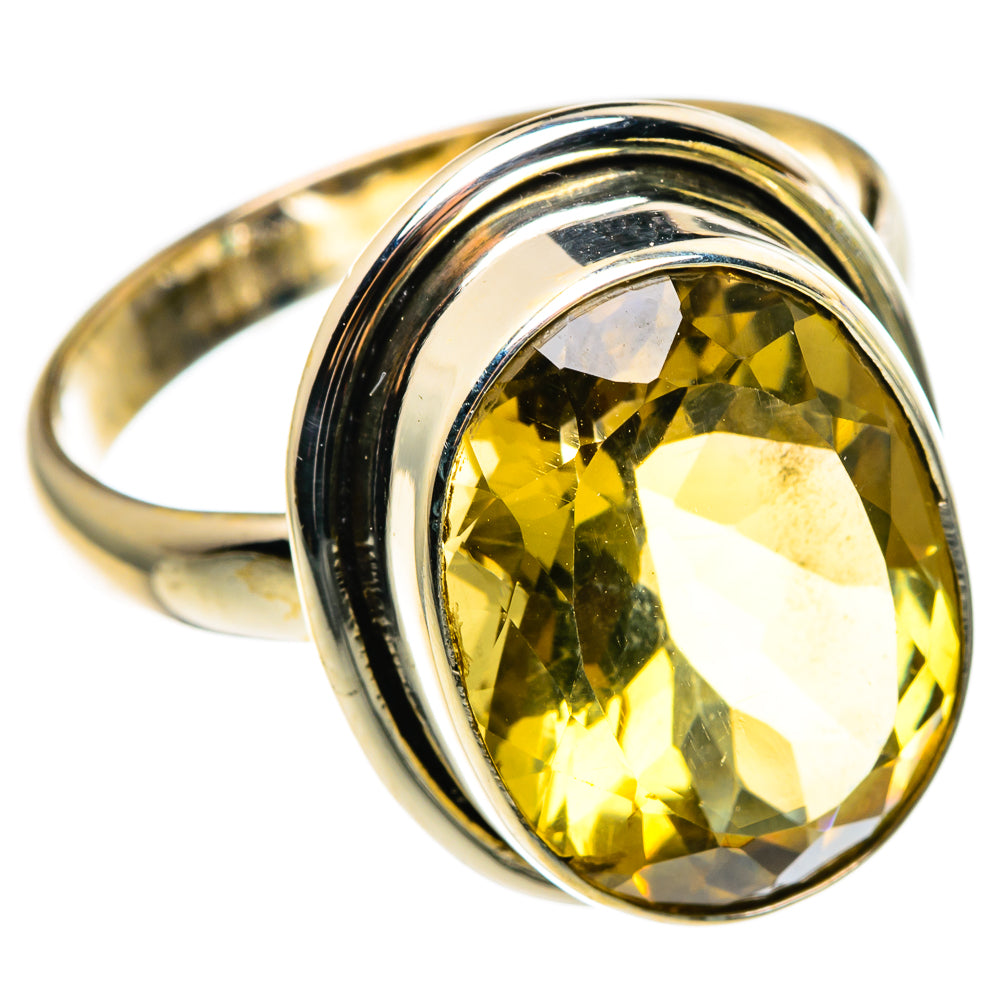 Lemon Quartz Rings handcrafted by Ana Silver Co - RING85185