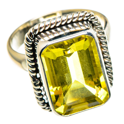 Lemon Quartz Rings handcrafted by Ana Silver Co - RING85186