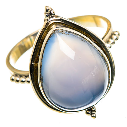 Aqua Chalcedony Rings handcrafted by Ana Silver Co - RING85188