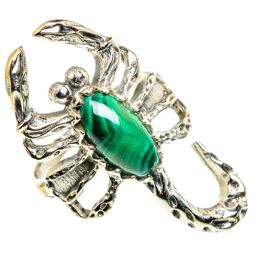 Malachite Rings handcrafted by Ana Silver Co - RING85193