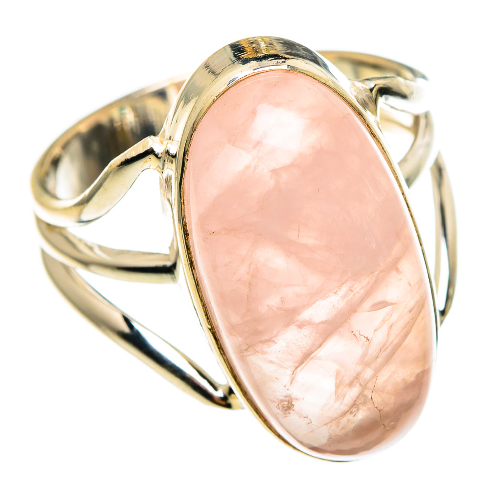 Rose Quartz Rings handcrafted by Ana Silver Co - RING85207