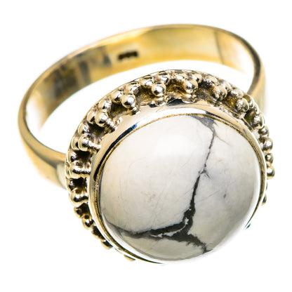 Howlite Rings handcrafted by Ana Silver Co - RING85221