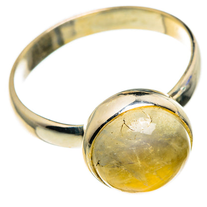 Yellow Moonstone Rings handcrafted by Ana Silver Co - RING85229 - Photo 2