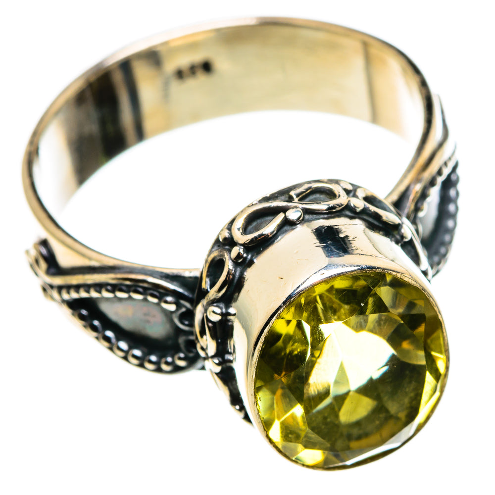Lemon Quartz Rings handcrafted by Ana Silver Co - RING85230