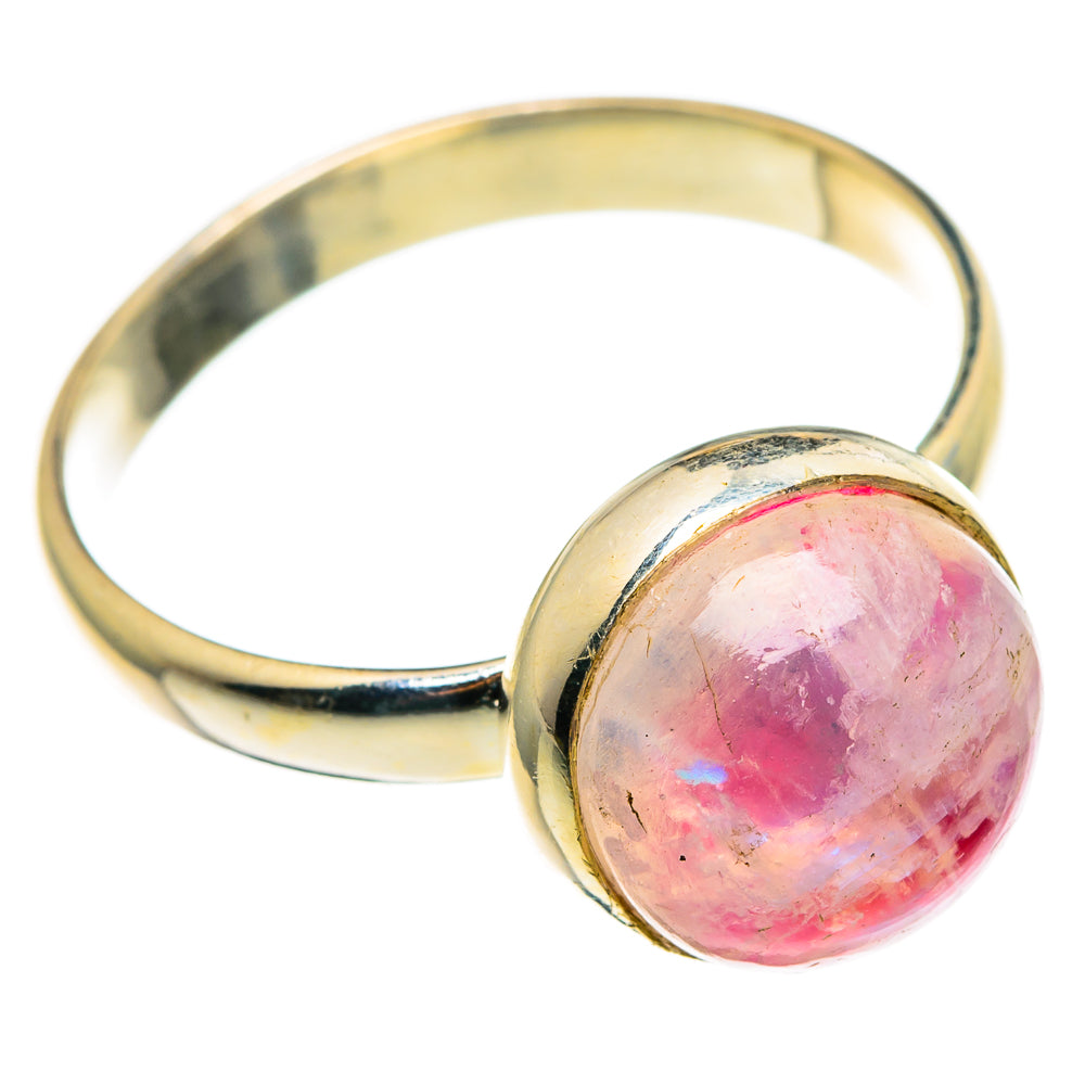 Pink Moonstone Rings handcrafted by Ana Silver Co - RING85252 - Photo 2