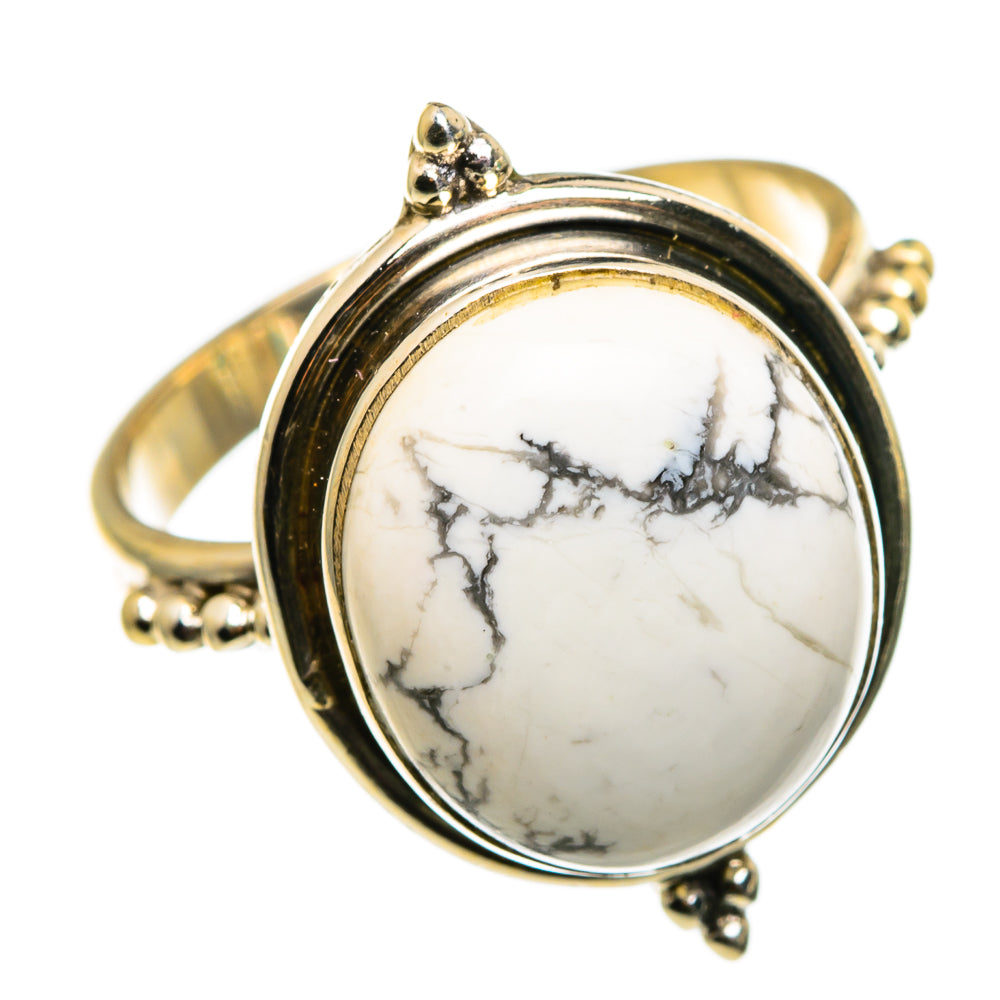 Howlite Rings handcrafted by Ana Silver Co - RING85270