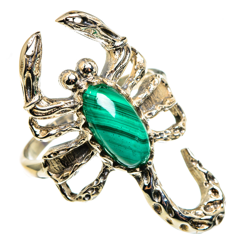 Malachite Rings handcrafted by Ana Silver Co - RING85281