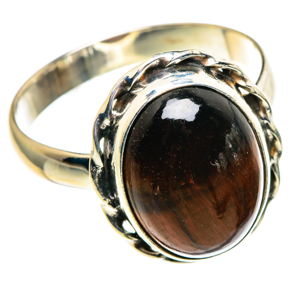 Red Tiger Eye Rings handcrafted by Ana Silver Co - RING85288