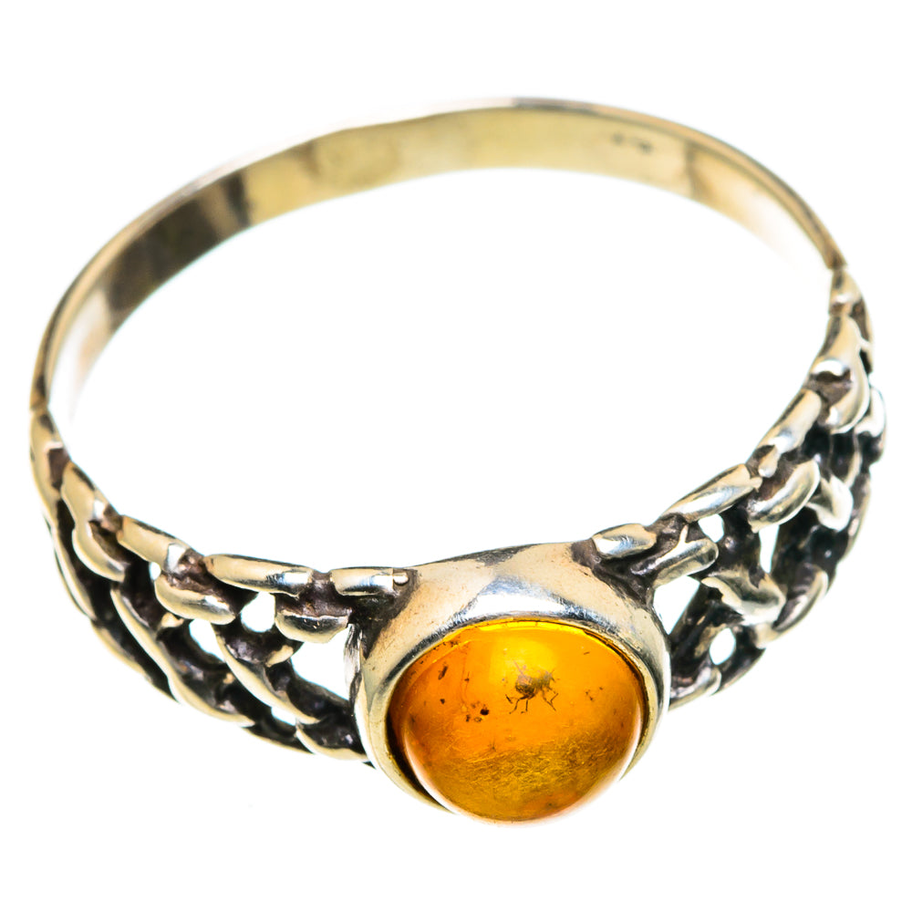 Baltic Amber Rings handcrafted by Ana Silver Co - RING85301