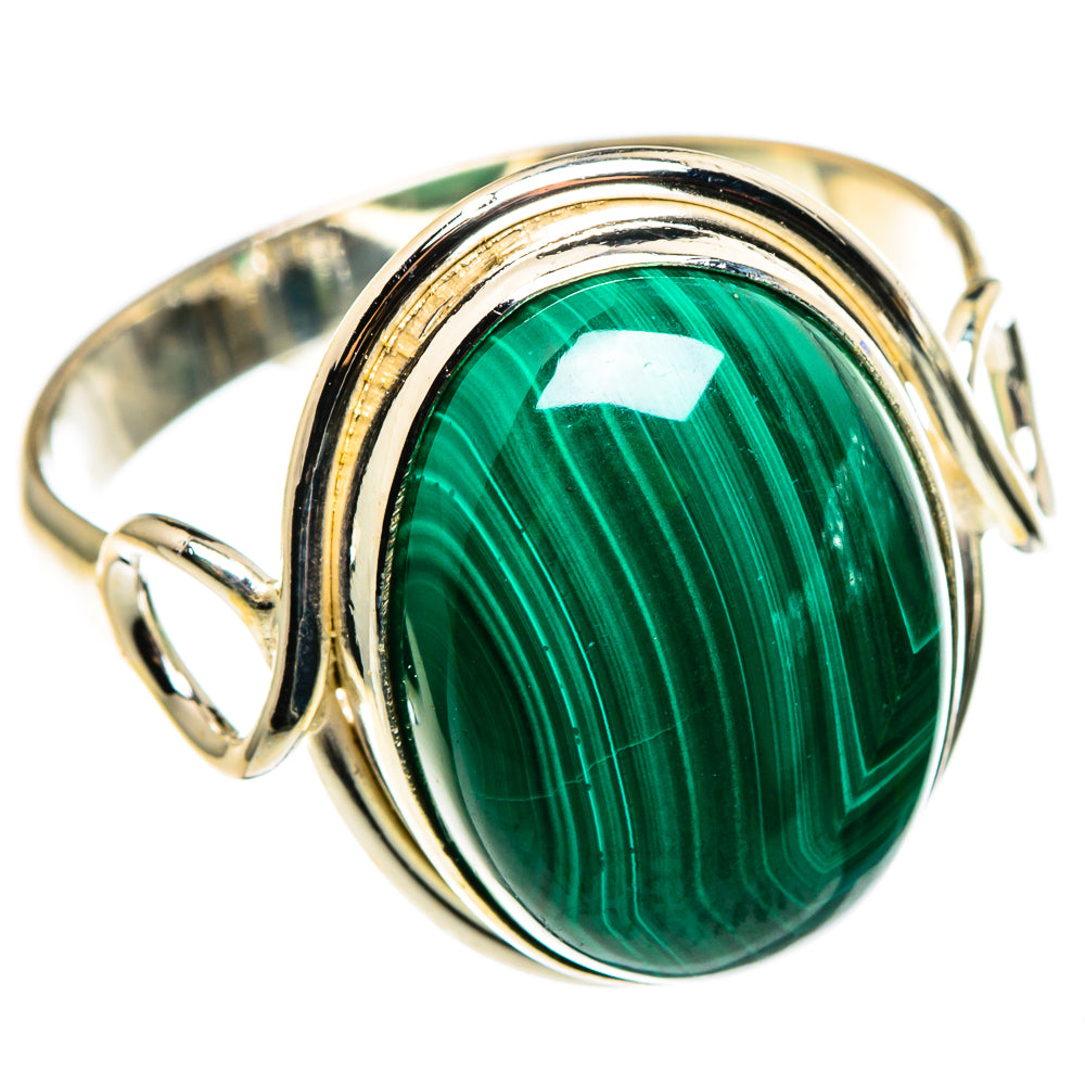 Malachite Rings handcrafted by Ana Silver Co - RING85327