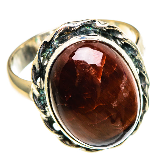 Red Tiger Eye Rings handcrafted by Ana Silver Co - RING85331