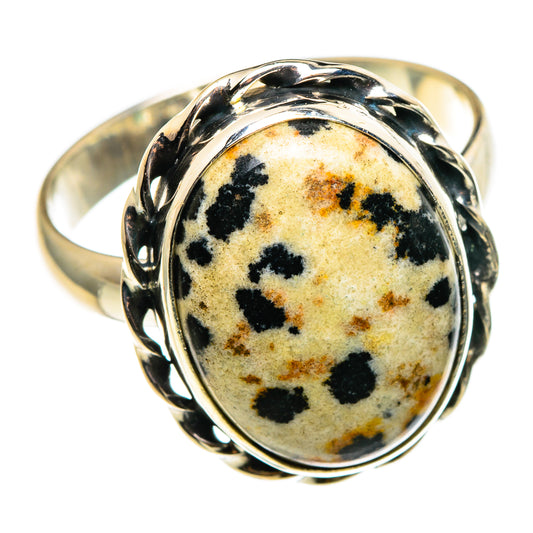 Dalmatian Jasper Rings handcrafted by Ana Silver Co - RING85333 - Photo 2