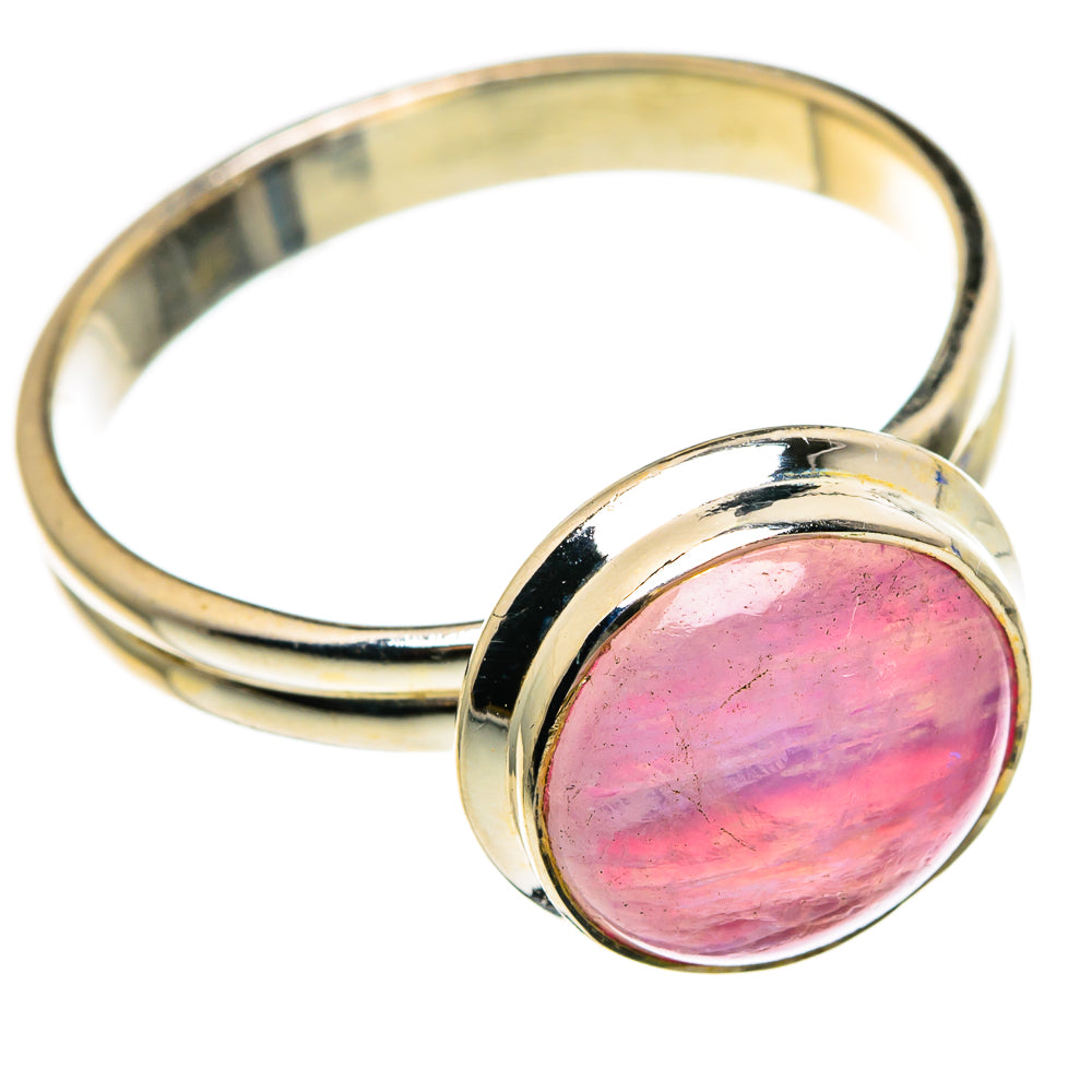 Pink Moonstone Rings handcrafted by Ana Silver Co - RING85341
