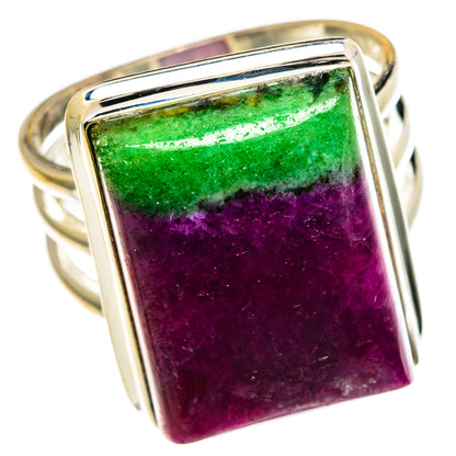 Ruby Zoisite Rings handcrafted by Ana Silver Co - RING85354