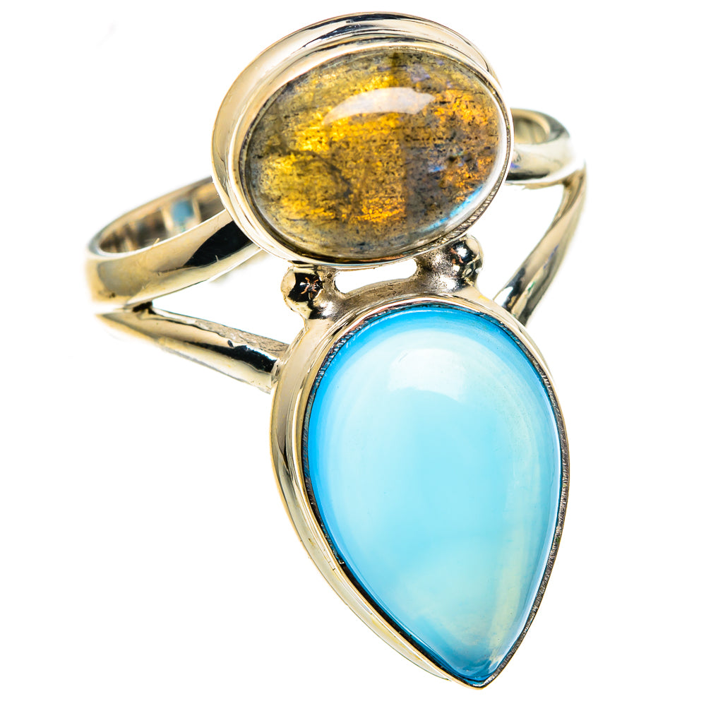 Aqua Chalcedony Rings handcrafted by Ana Silver Co - RING85365