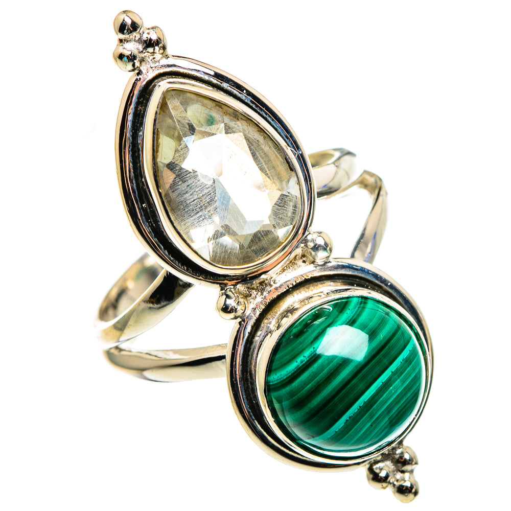 Malachite Rings handcrafted by Ana Silver Co - RING85366