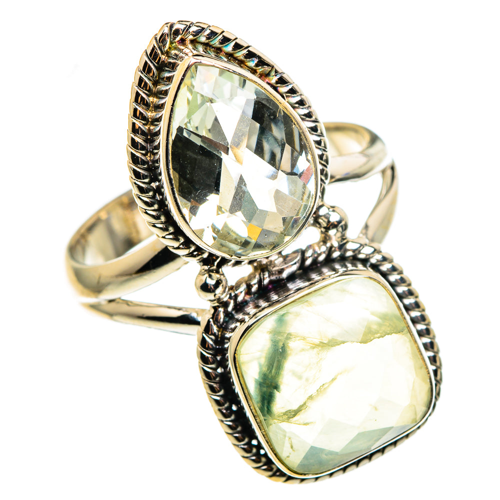 Prehnite Rings handcrafted by Ana Silver Co - RING85368