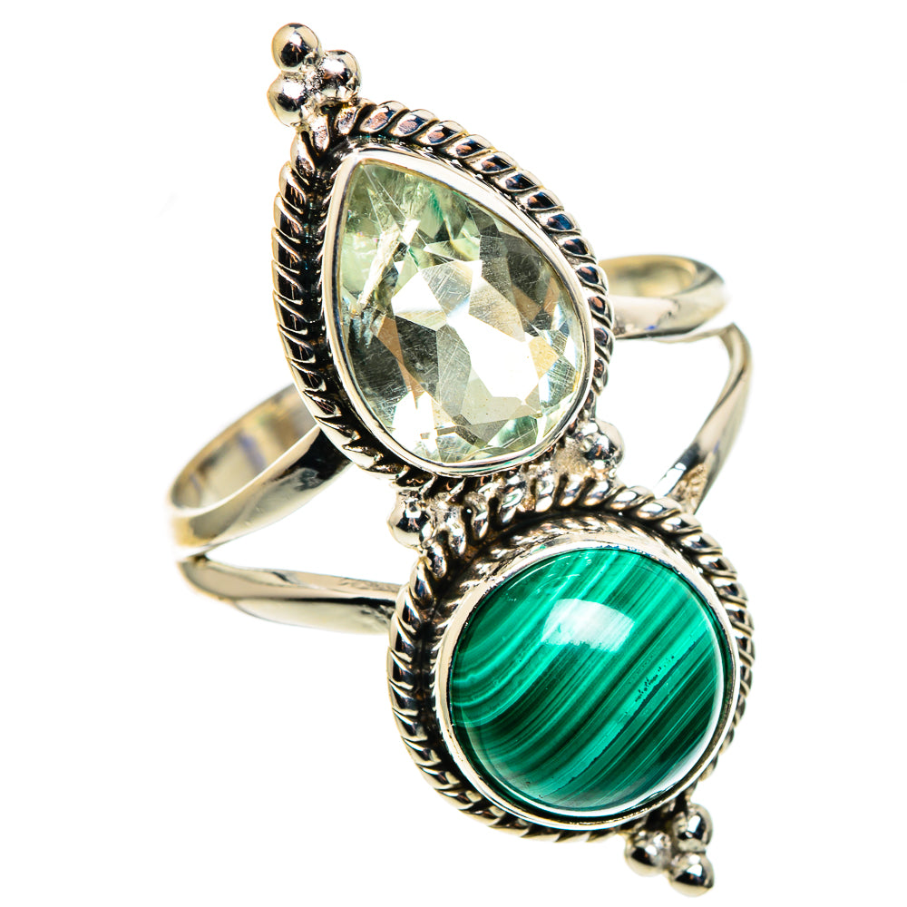 Malachite Rings handcrafted by Ana Silver Co - RING85369