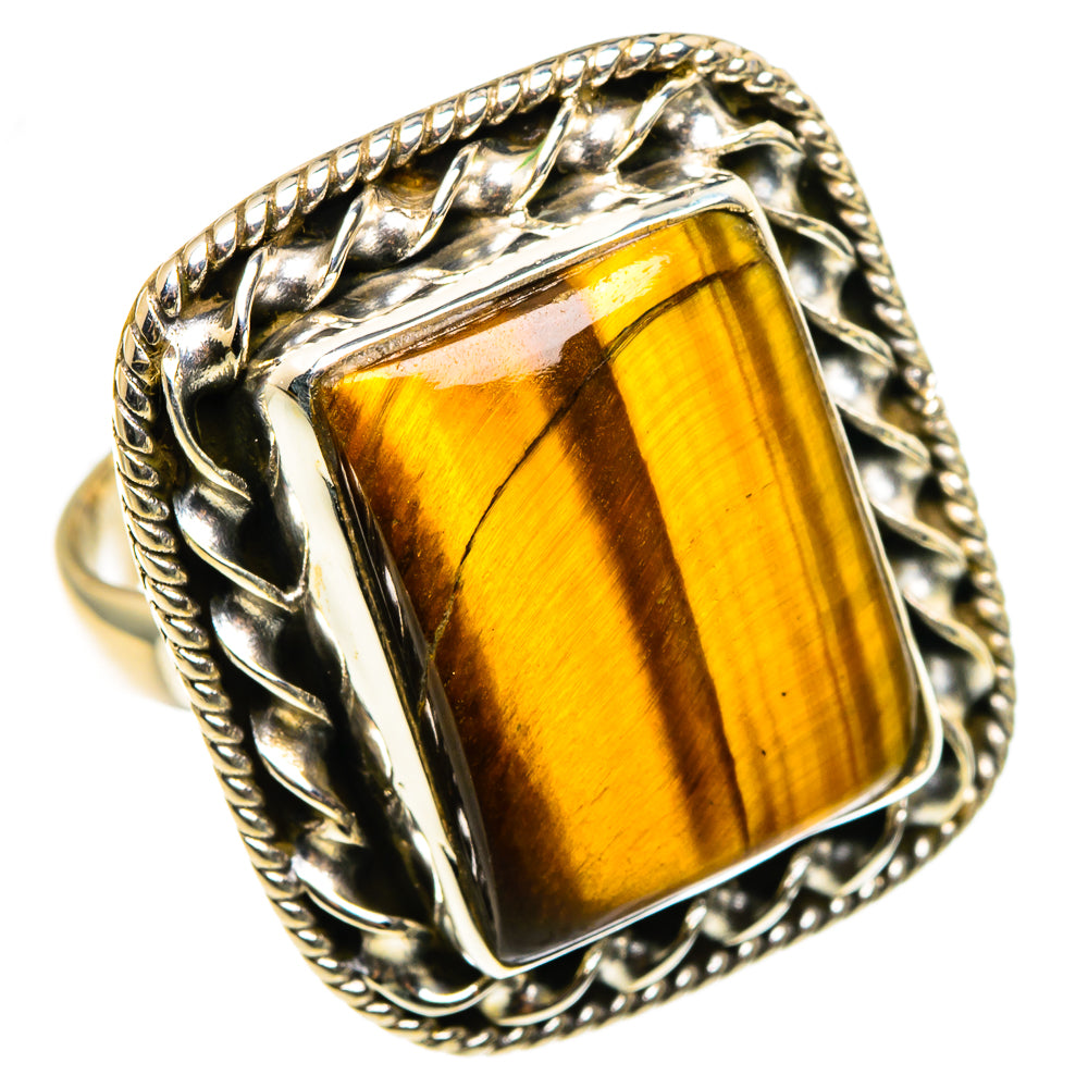Tiger Eye Rings handcrafted by Ana Silver Co - RING85373