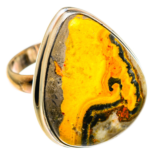 Bumble Bee Jasper Rings handcrafted by Ana Silver Co - RING85383