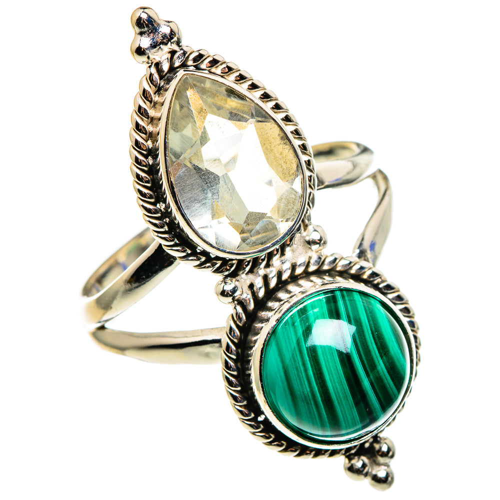 Malachite Rings handcrafted by Ana Silver Co - RING85388