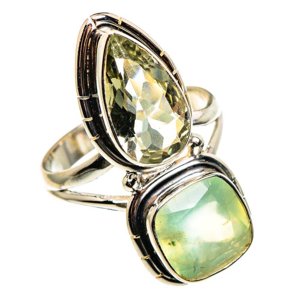 Prehnite Rings handcrafted by Ana Silver Co - RING85389