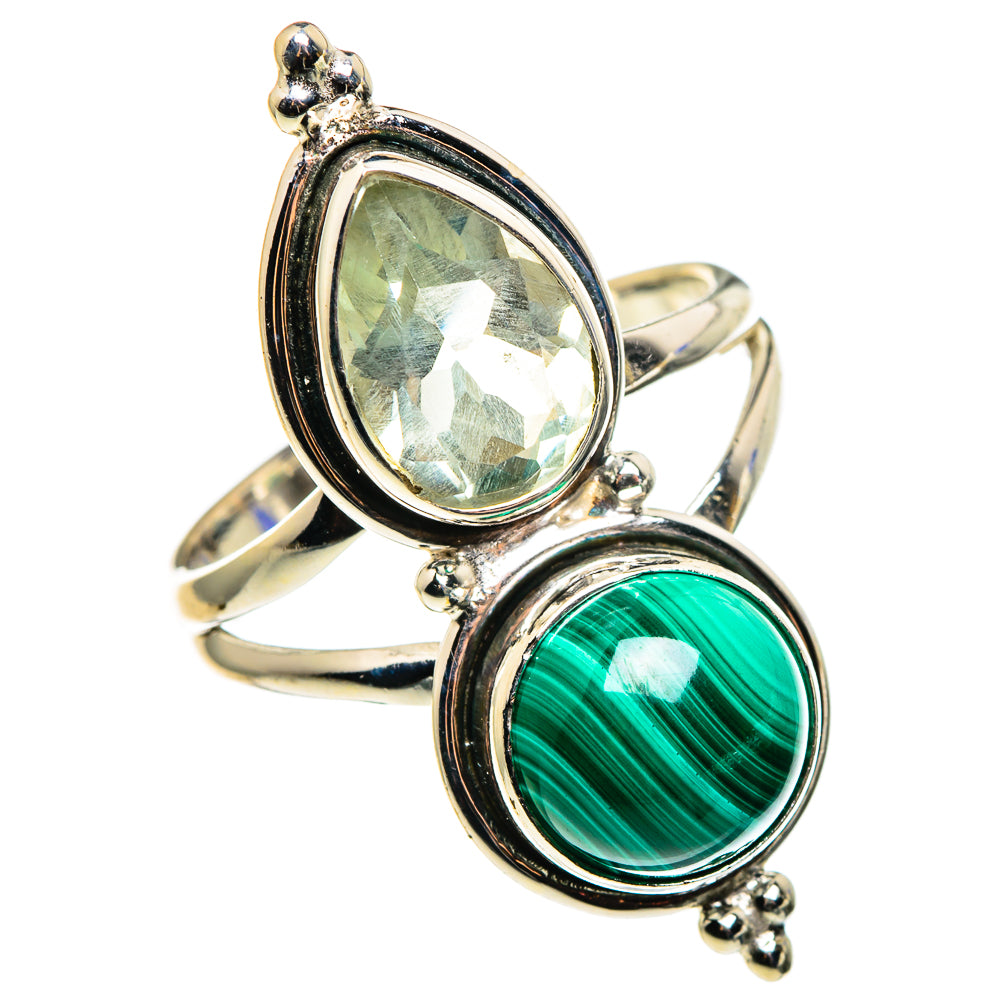 Malachite Rings handcrafted by Ana Silver Co - RING85390