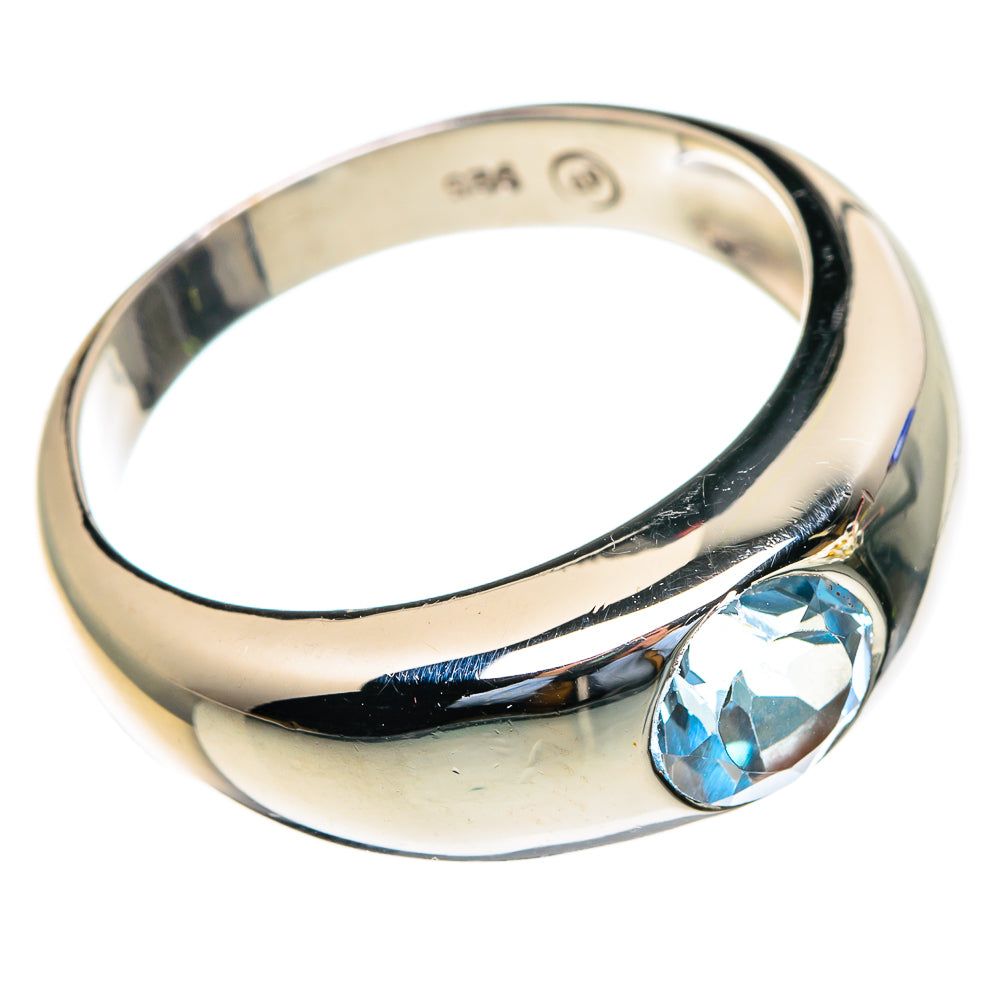 Blue Topaz Rings handcrafted by Ana Silver Co - RING85400