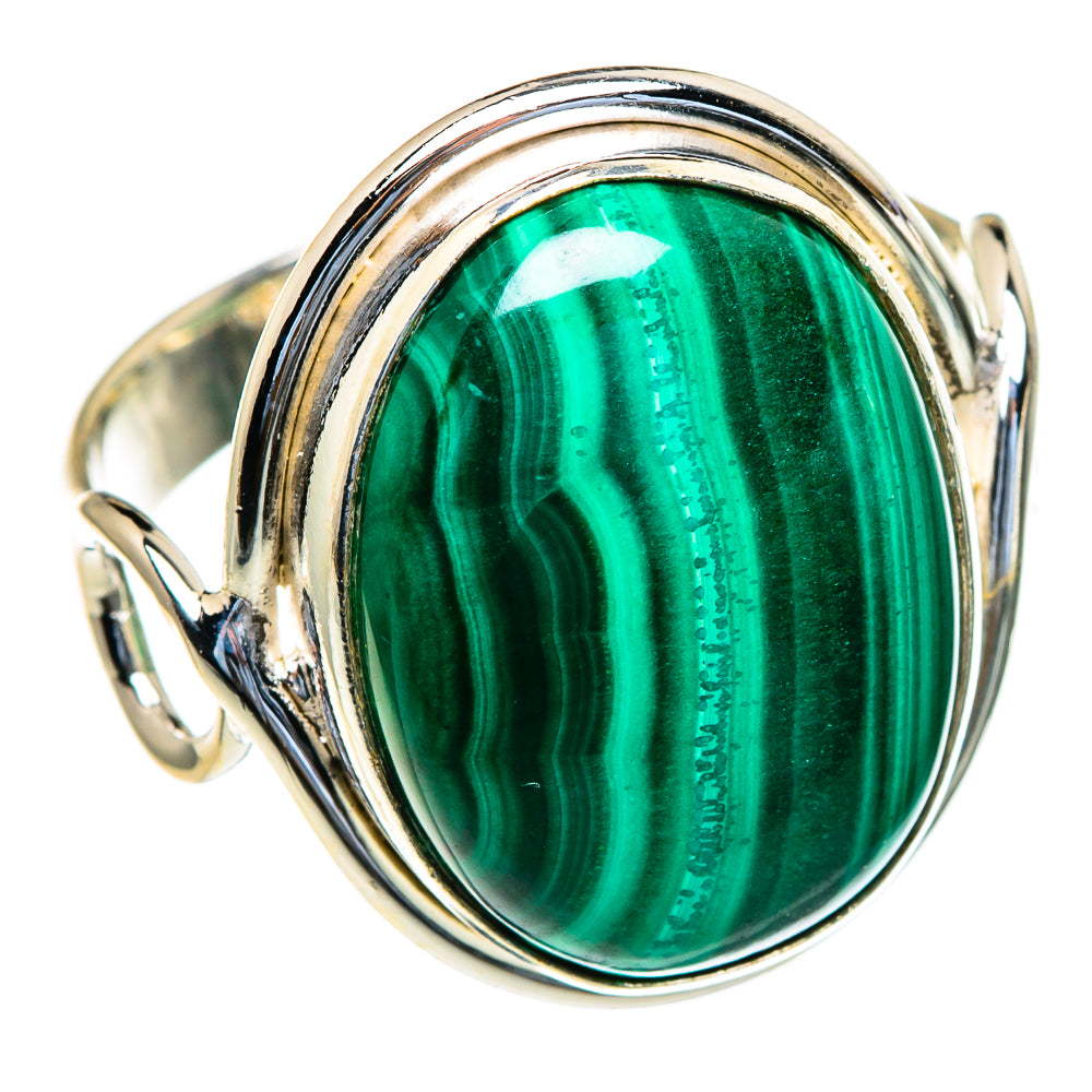 Malachite Rings handcrafted by Ana Silver Co - RING85409